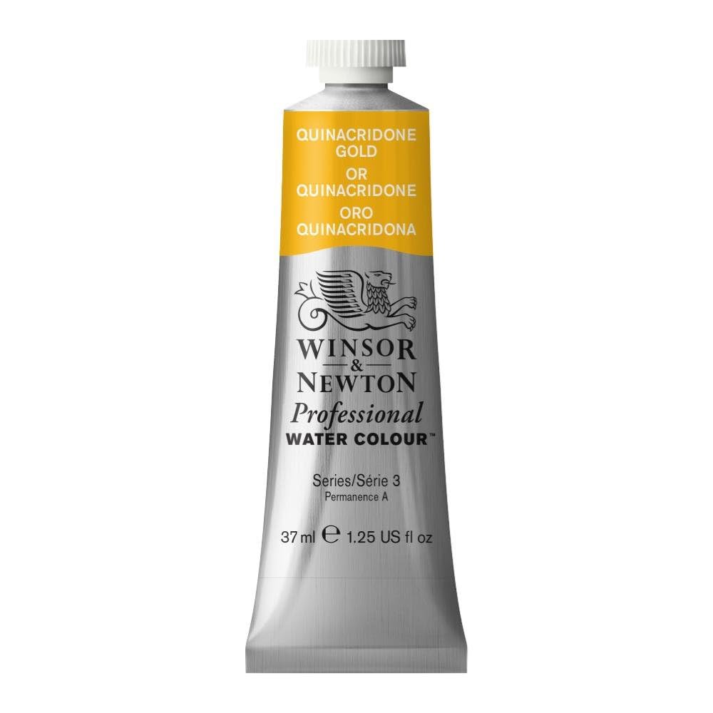 Winsor & Newton 37 ml Professional Water Colour Tube, Quinacridone Gold