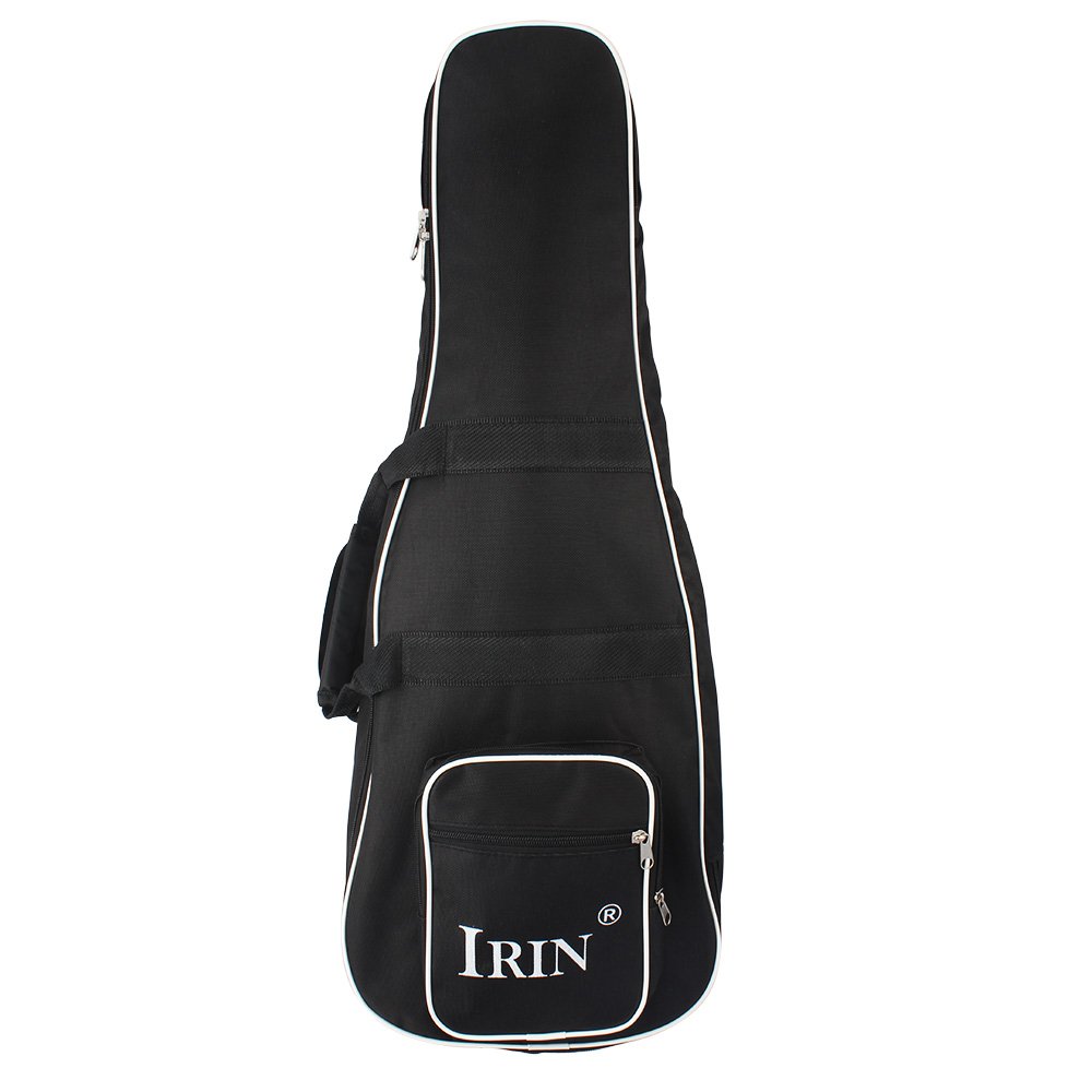 Funien Double Zippered Backpack for Mandolin Thicken Shoulder Gig Bag Case Frabic 28" * 11" Large Size 2 Pockets Durable Washable