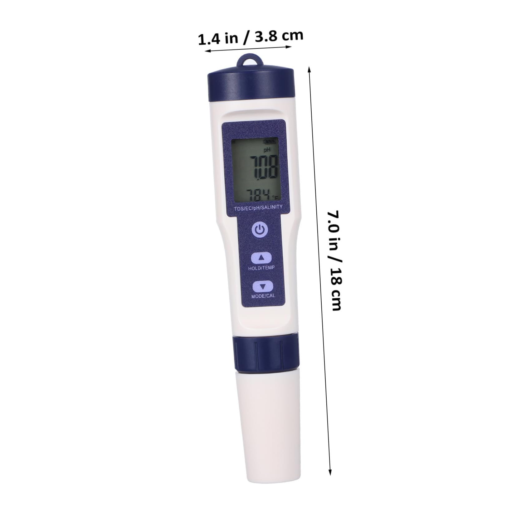 5-in-1 Digitaler Wassertester für Wasserqualität, Ph, Ec, Salzgehalt