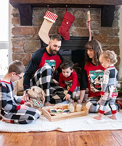 Lazy One Truck Plaid Family Matching Christmas Pajamas Set, Matching Christmas PJs for Family, Kids, Teens, Adult (Mens)3