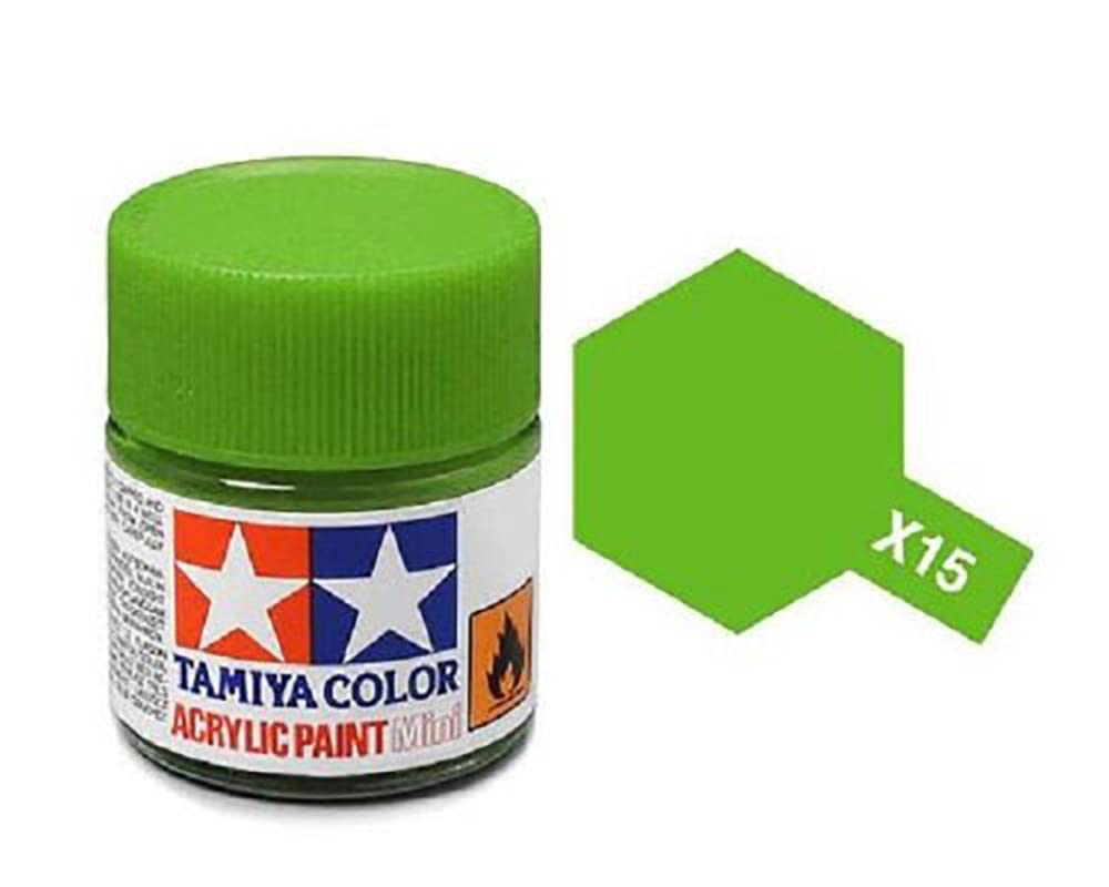 Amazon.com: Tamiya Models X-15 Mini Acrylic Paint, Light Green