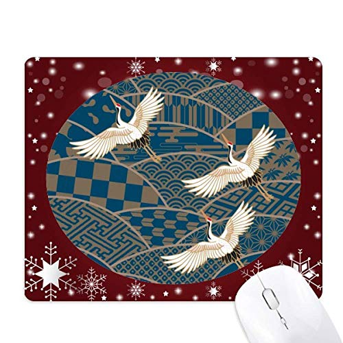 Tapis de souris géométrie de grues pour réchauffer votre espace informatique
