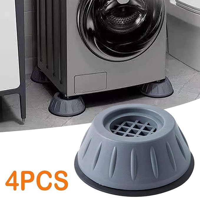 Image of PILLTOX Anti Vibration Pads for Washing Machine and Dryer Height Adjustable Anti Slip Washer Pads Furniture Stabilizer Floor Protection Base Feet Support for Home Appliances Set of 4