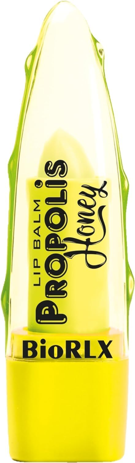 BioRLX Propolis and Honey Lip Balm - Natural Color-Free Moisturizing Lip Care for Soft and Hydrated Lips (Propolis & Honey, 0.12 Ounce (Pack of 1))