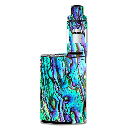 Skin Decal Vinyl Wrap for Smok GX350 Kit Vape Mod Skins Stickers Cover/Abalone Ripples Green Blue Purple Shells