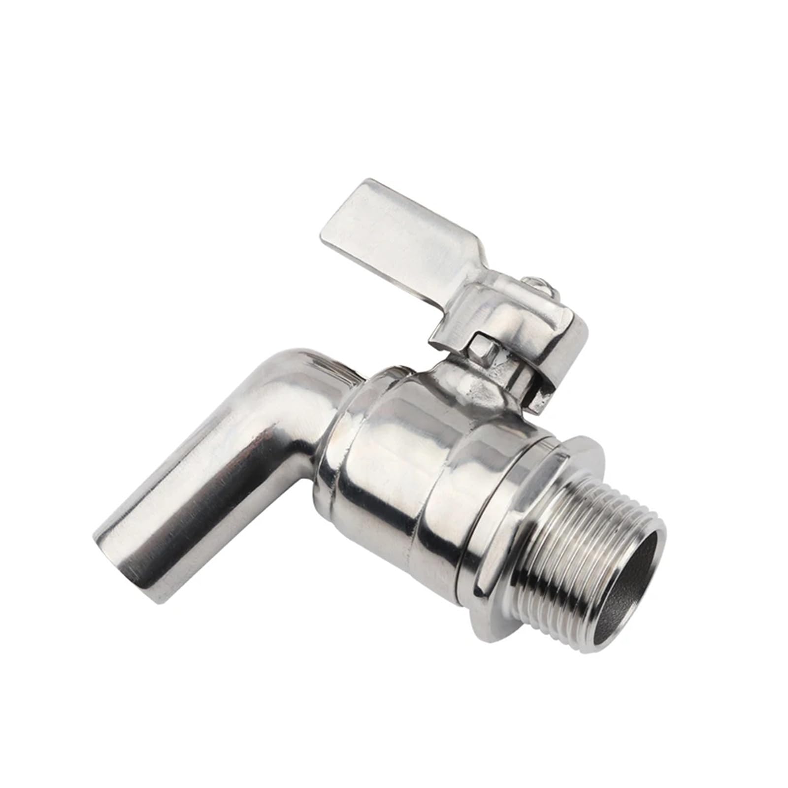Domowe warzenie wina 3/4 Homebrew Drain Valve Working Pressure 200PSI Sanitary Faucet Drink Faucet Beer Wine Beverage Faucet Beer Keg Tap Akcesoria winiarskie