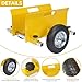 YAGEANNL Heavy Duty Panel Dolly Yellow Cart 660LBS Capacity Door Dollies with 8