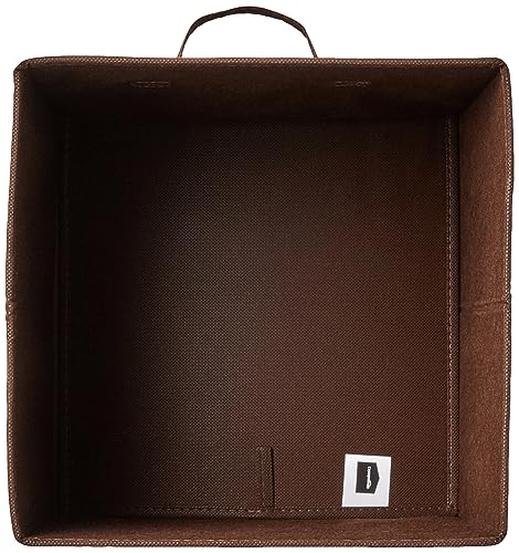 Amazon Basics Cube Organizer Storage Bins Handles, Collapsible Fabric, Pack of 6, 13"x13"x13", Brown - Image 4