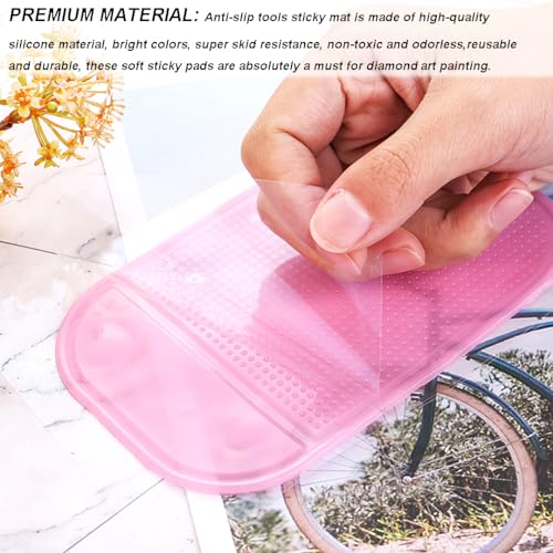 10 Pcs Anti-Slip Tools Sticky Mat for Diamond Art Painting 5.6 x 3.3 inch - Image 4