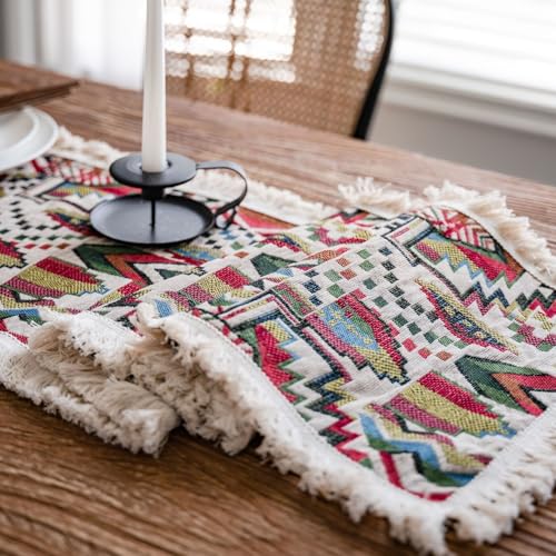 Camino de mesa bohemio geométrico ideal para regalar y decorar eventos únicos 4