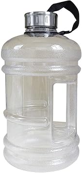 2.2L Water Bottle BPA Free Large Jumbo Sports Training Camping Gym Drink Hiking White