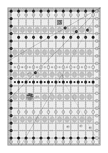 Règle de matelassage antidérapante Creative Grids en acrylique pour des coupes de couture nettes