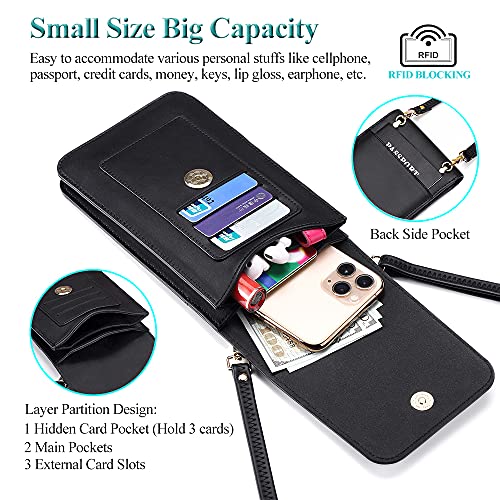 Peacocktion Small Crossbody Bags for Women, Travel Cell Phone Cross Body Purses with Card Slots2