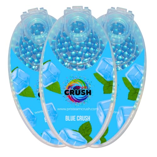 Mint Crushball Refresher Beads For Face Masks, Menthol Filters - Long Lasting And Strong Fragrance - Natural Essential Oils From Herbs And Plants (3 Packs)