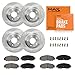 Max Brakes Front & Rear Performance Brake Kit [ Premium Cross Drill Rotors + Ceramic Pads ] KT078223 Fits:07-13 Avalanche Tahoe Silverado & Suburban 1500|GMC Yukon & Sierra 1500|Cadillac Escallade