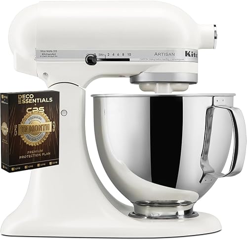 Artisan 5-Quart Tilt-Head Stand Mixer in Porcelain White Bundle