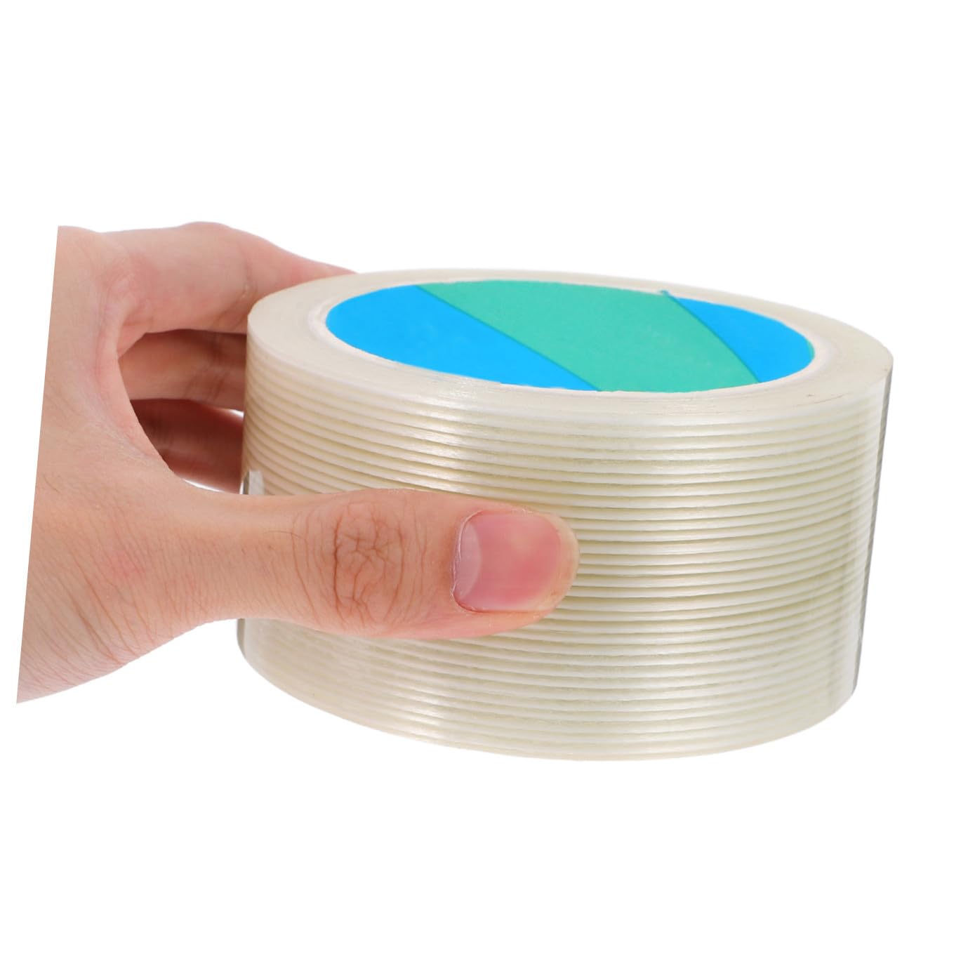 Ciieeo Heavy Duty Fiberglass Tape Transparent Filament Strapping Tape Strong Adhesive Industrial Mounting for Shipping Sealing and Packaging