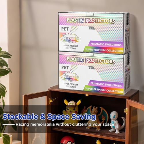 Prismatic Evolutions SPC Box Plastic Protectors, 0.8mm Super Thick Display Protector - Compatible with PKMN Prismatic Evolutions Super Premium Collection Box (2 Packs) by CollectHall - Image 7