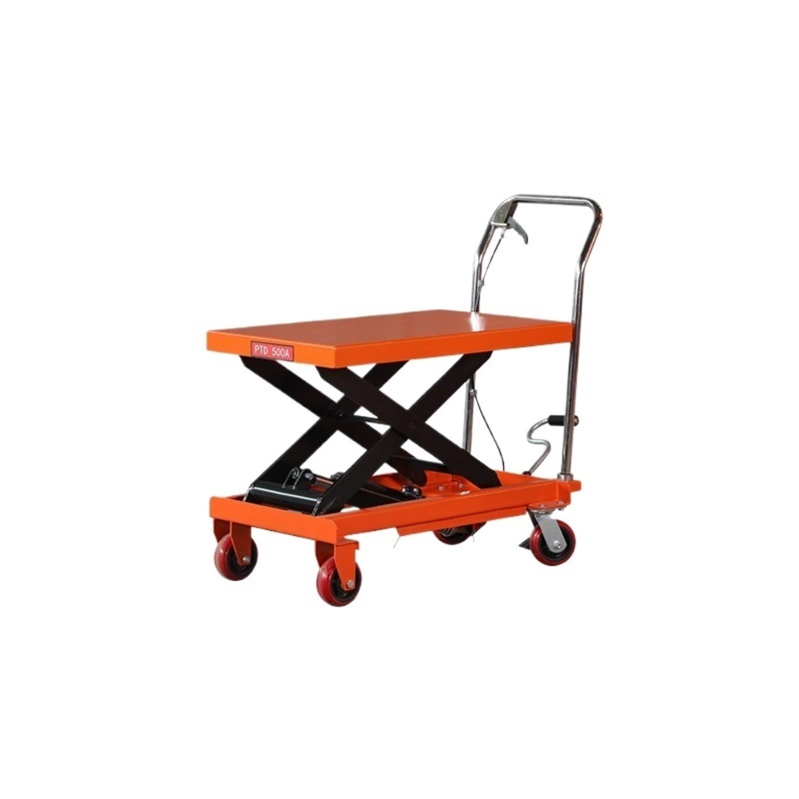 Carro de mesa elevadora hidráulico Altura de elevación Camión palé de elevación de material hidráulico para transporte de manipulación de materiales (200 KG 1,26 M)