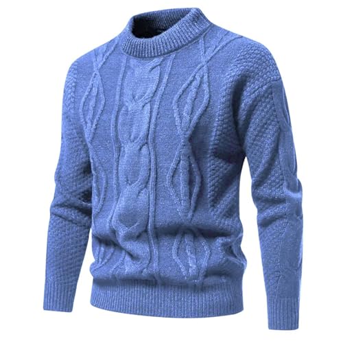 Men'S Autumn and Winter Warm Pullover Knitted Sweater Long-Sleeved Casual and Comfortable Sweater2