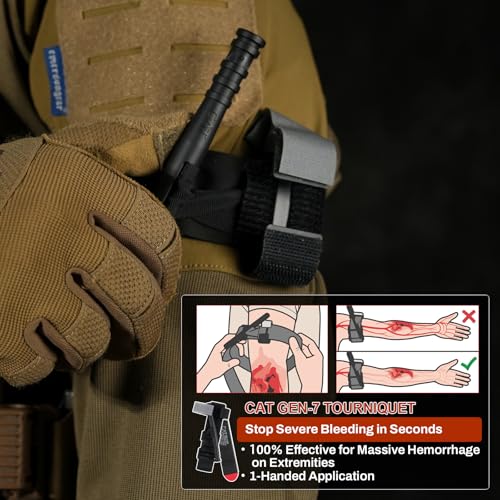 RHINO RESCUE IFAK Refill Kit 17Pcs with CAT Gen-7 Tourniquet, Emergency Tactical First Aid Kit Medical Supplies, IFAK Trauma Kit Combat Pack for Trauma Wound Care, Gunshot, Survival, Car & Camping - Image 4