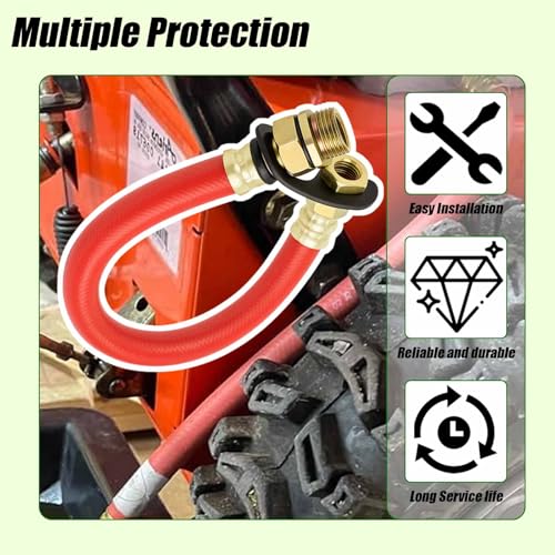 Image of Fits 510440902 Oil Drain Hose Compatible with Kawasaki FH, FR, FS, FT, FX Engines & Kubota Z412, Z122R & Toro Timecutter Turfmaster