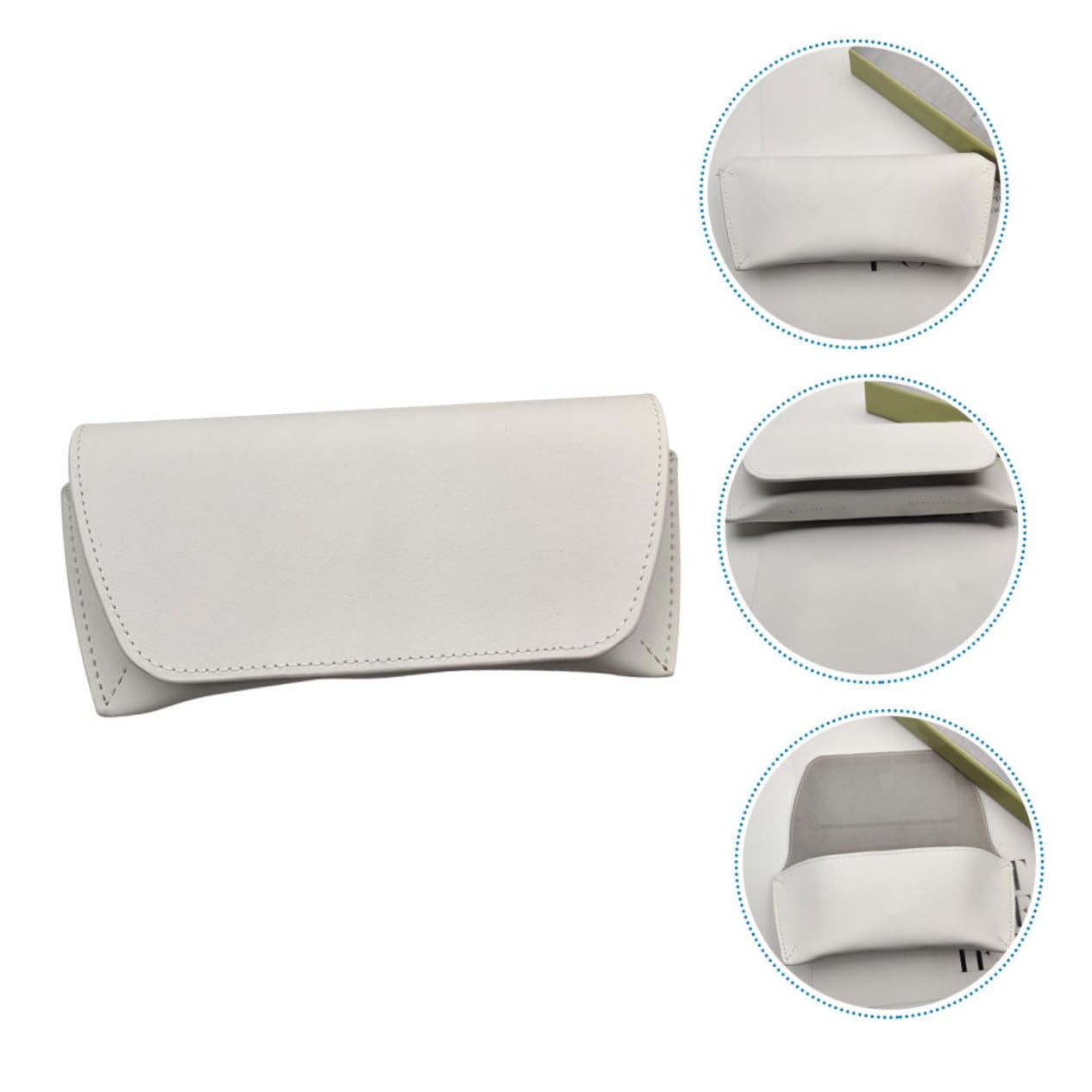 Copertura Protettiva Per Occhiali Gli Occhiali Da Sole Da Sole Custodia Degli Occhiali Da Viaggio Lettura Custodia Per Occhiali Da Sole Carino Borsa Per Occhiali Sottile Pvc Bianca