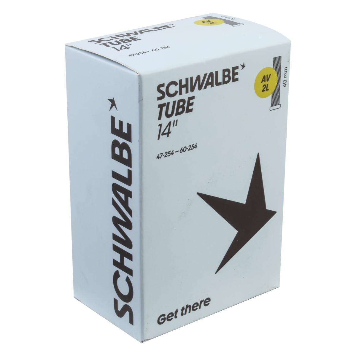 Schwalbe Bicycle Inner Tube AV2L 47/60-254 IB AGV 40 mm