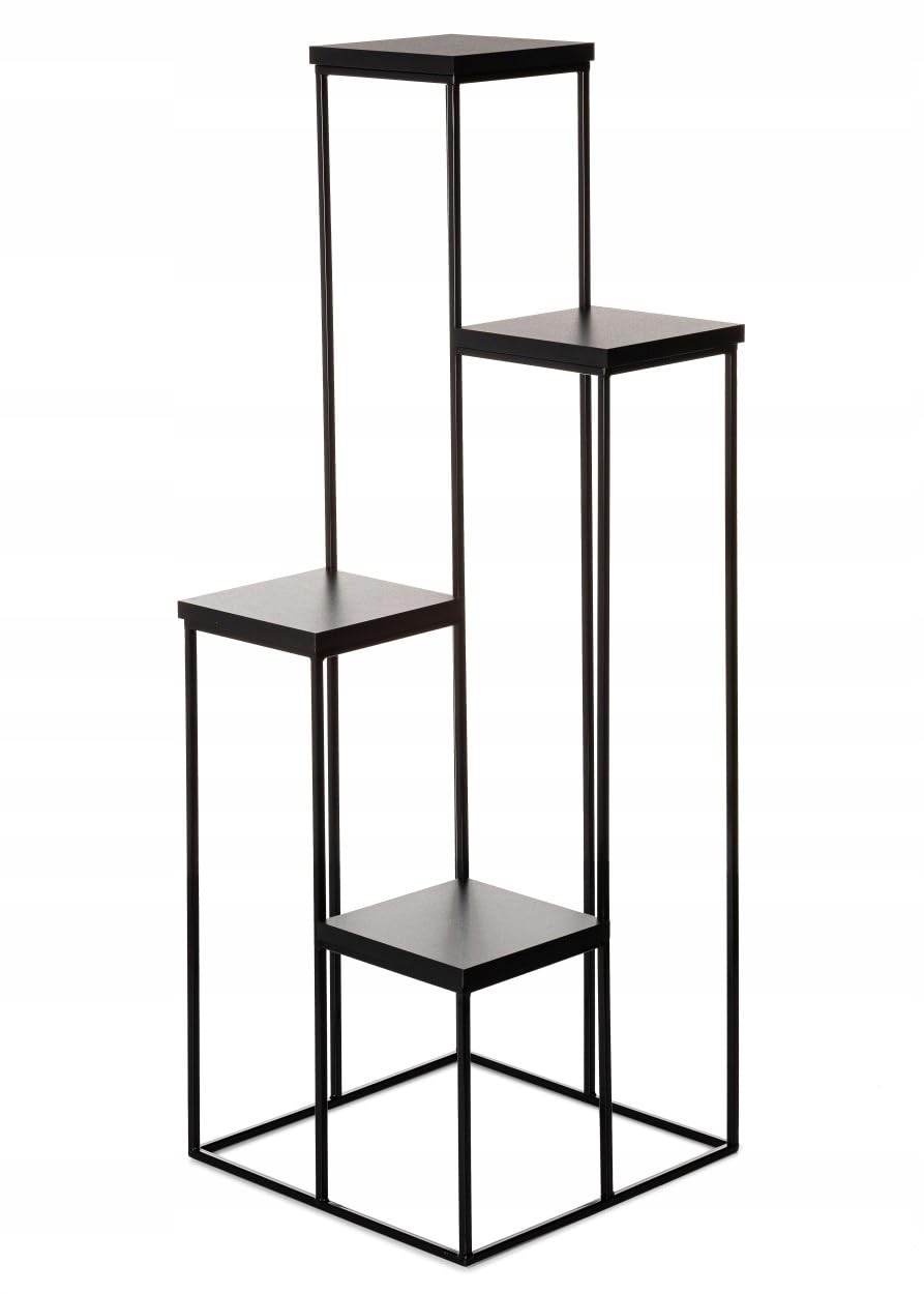 Kwietnik metalowy 4 poziomy nowoczesny loft 110 cm