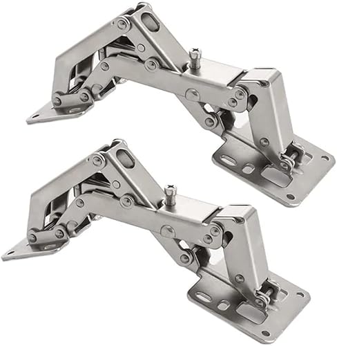 Miniatura 5 de Bisagras de 170 grados sin marco, bisagras de montaje ajustables hidráulicas ocultas, cierre suave, armario de amortiguación de acero inoxidable, 1