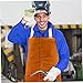 PLAFOPE 1pc apron leather welding clothing mens coats straw lid wide mouth 32 oz home bar & serving carts welding tools chef Accessories Cowhide thicken women's