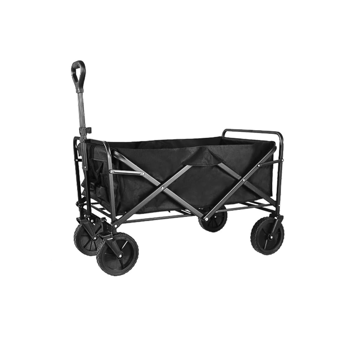 Suwequest Carro plegable de gran capacidad para playa, jardín, carrito plegable para exteriores, carrito de utilidad portátil