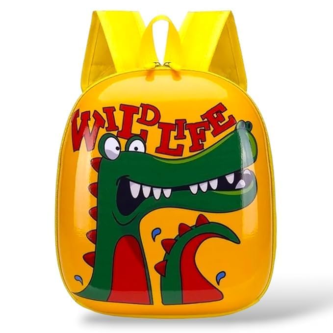 equipagecart Hard Shell Cute Animal Print Minions, Angry Bird, Dinosaur, Princess Print Kindergarten Bag 3D Hard Cover Travel Bag for Kids, Children's Birthday Gifts (RANDOM DESIGN SENT)-picture-30