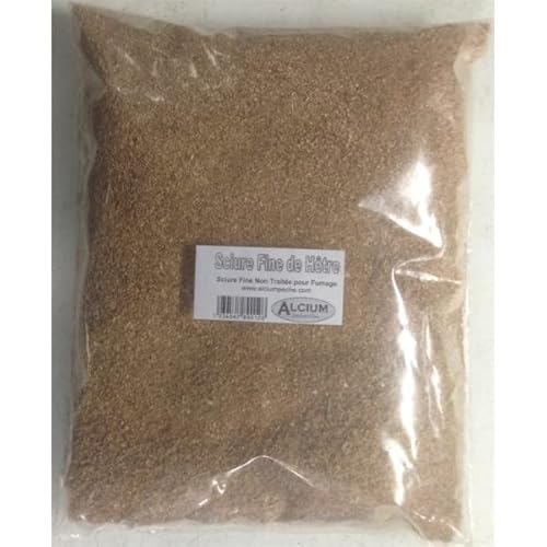 ALCIUMPECHE SCIURE Fine DE HETRE Non traitée 500 Grs pour Fumage Poisson et Viande Cover