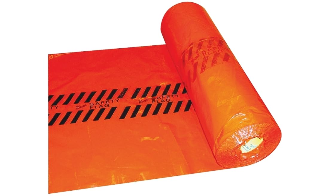 Drapeaux de sécurité rouges Warp's de signalisation routière et convoi exceptionnel 45,7 cm
