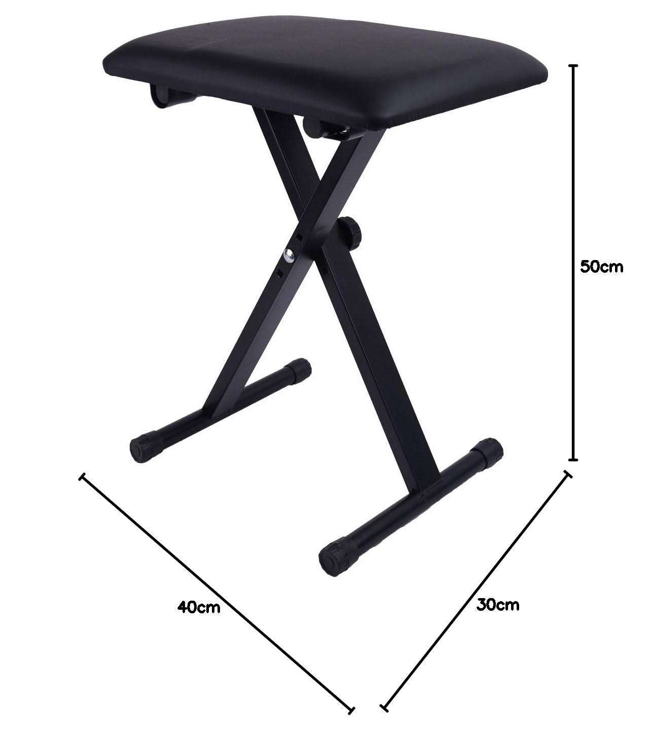 Banqueta para Teclado Altura Regulable Banco de Taburete para Piano Plegable con Asiento Tapizado Bancos para Piano y Teclado