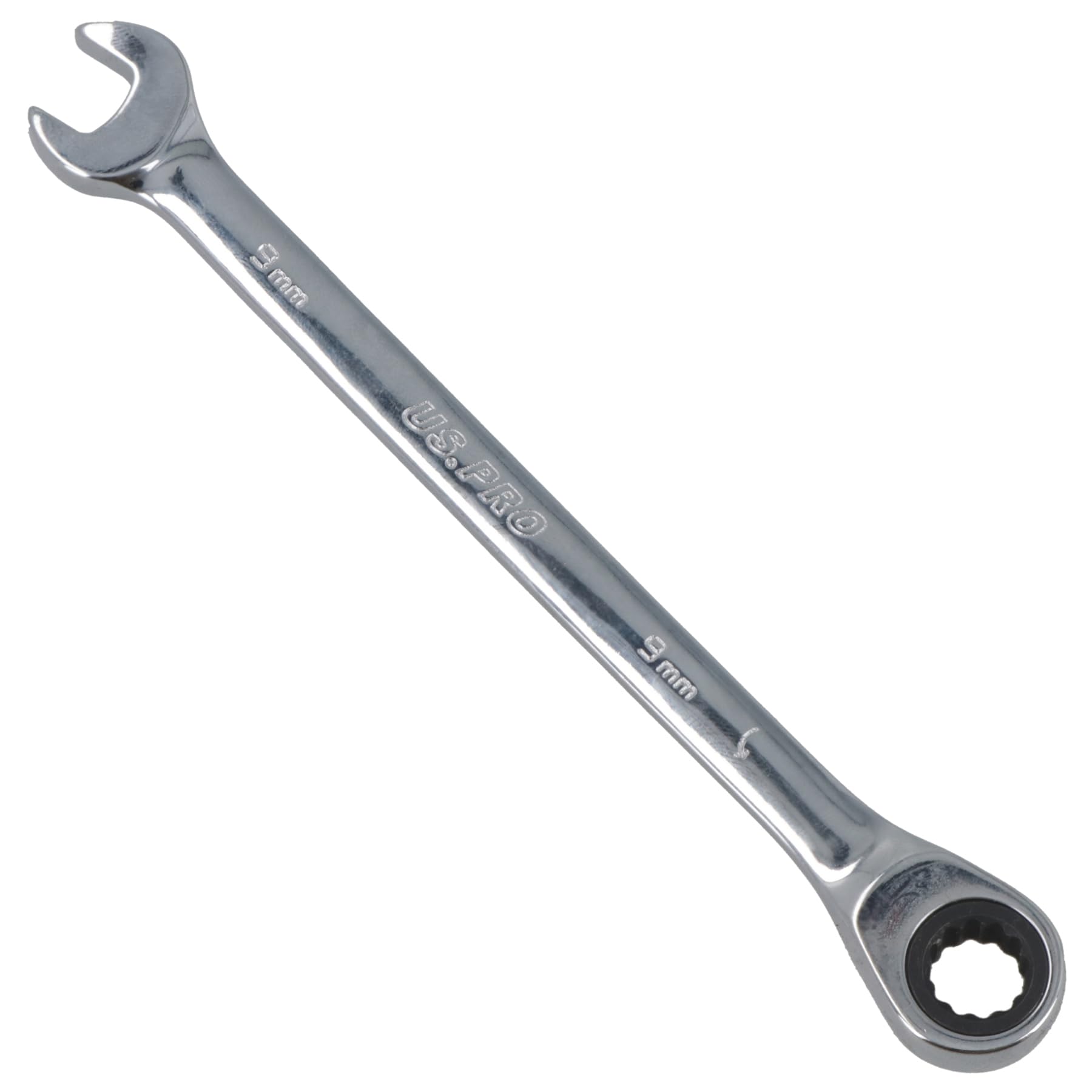 AB Tools-US Pro 9mm Metric MM Combination Gear Ratchet Spanner Wrench 72 Teeth