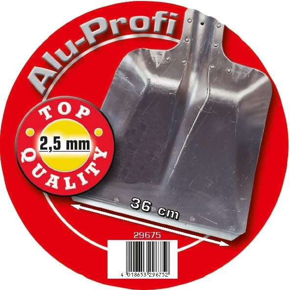 Kerbl PROFI Spezial-Alu-Schaufel Größe 9, Aluschaufel mit Kante, Schaufel aus Aluminium - 29675