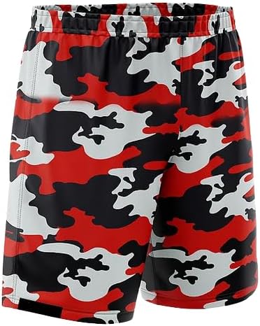 Shorts Térmico Bermuda Esportiva Masculino Fitness Atleta Academia Futebol Treino Corrida Praia Poliéster Elastano Premium Neon Camuflado