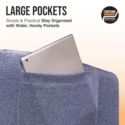 Image of CareFoam Lap Desk Pillow for Bed & Sofa | High Resilience Memory Foam Laptop Cushion with Wide Work Surface, Storage Pockets & Spacious Leg Space | for Work, Study, Gaming & Reading