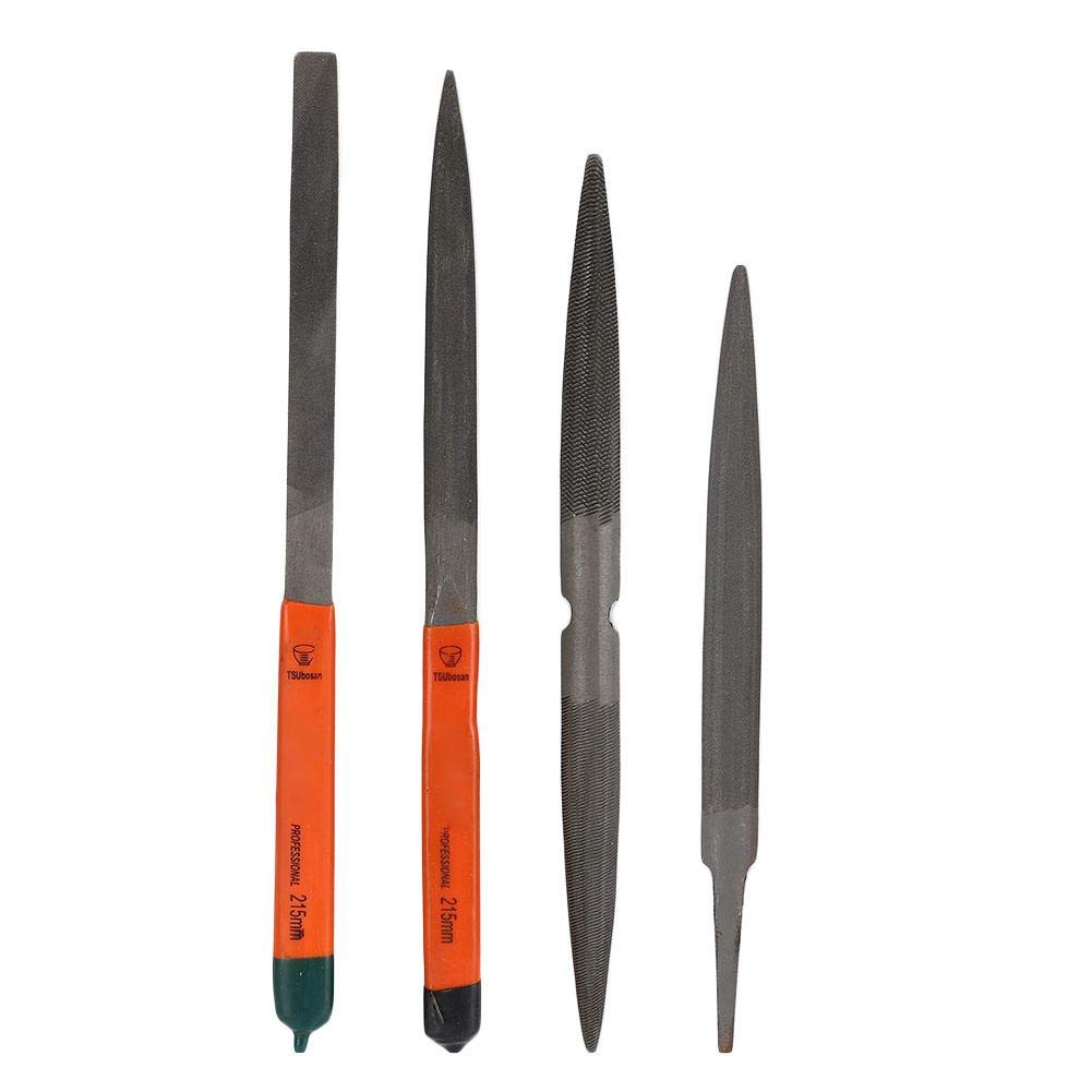 4Pcs Stainless Steel Wax Carvers Set, Jewelry Files Set Gold Silver Jewelry Making Processing Grinding Tool Accessory Set - Square, Triangular, Round, 738588881550