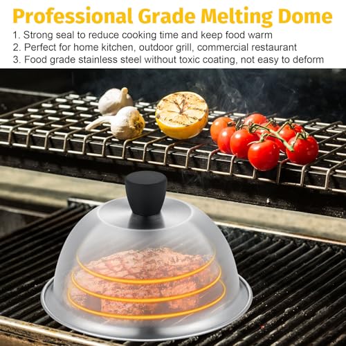 Kit 4 domos de acero inoxidable para parrilla 6 pulgadas miniatura 4
