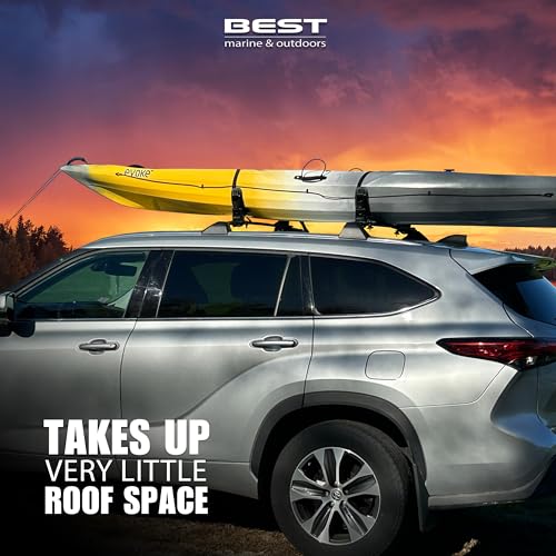 Image of Kayak Roof Rack Saddles, Universal Carrier for Kayaks & Canoes