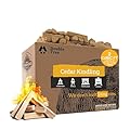 Double Tree Fire Starter Sticks - 100% Natural Cedar Wood Kindling, Quick & Easy Burning for Campfire, Camping Cooking Stove, Fire Pit, Fireplace & Grilling, lndoor & Outdoor - (X-Large 2 Cubic ft)