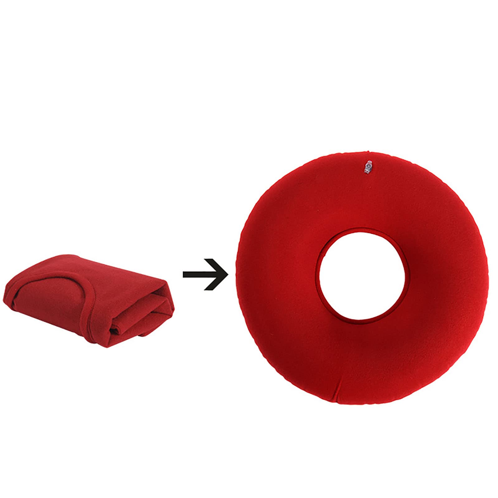 Cojines de asiento de aire antiescaras Cojín de dona inflable para ancianos postrados en cama discapacitados, paralizado Cojín de cuidado de la cama del paciente Cojín antihemorroides de cola de