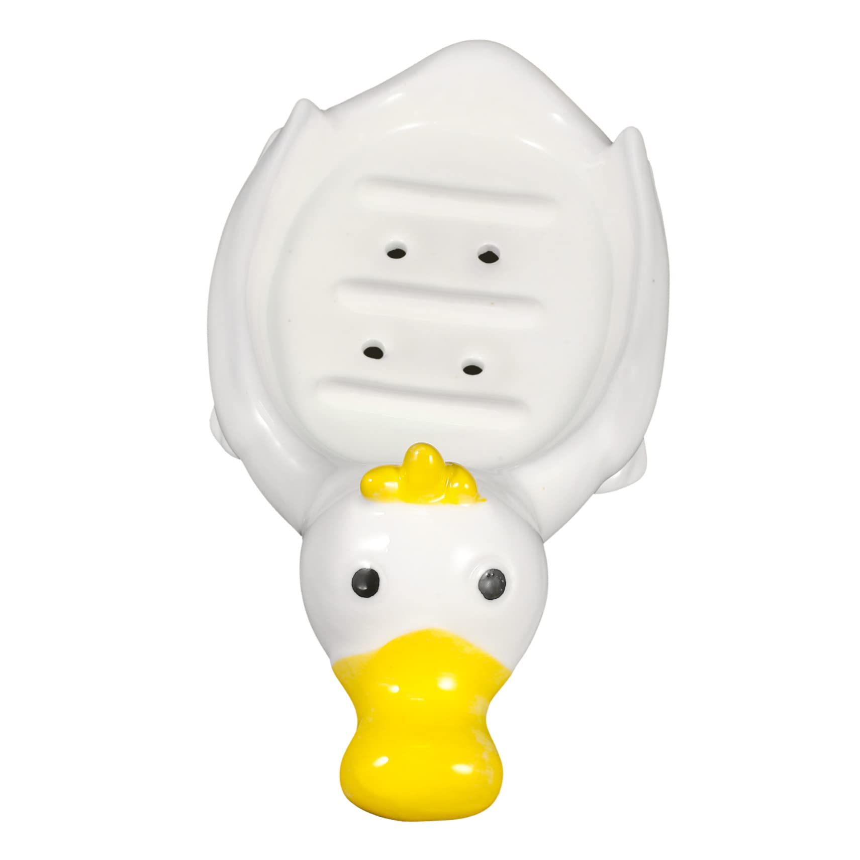 Ciieeo Lovely Ceramic Animal Soap Case Drainage Decorative Soap Dish Holder for Bath