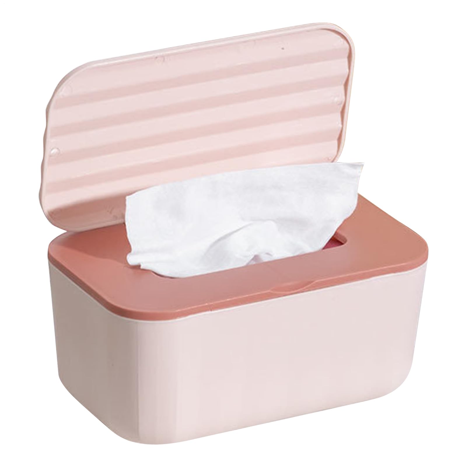 Baby Wipes Box | Desktop Holder for Tissue | Reusable Dustproof Wipes Tissue Dispenser for Toilet Makeup Bathroom Travel Car Kitchen Nursery Table Organization