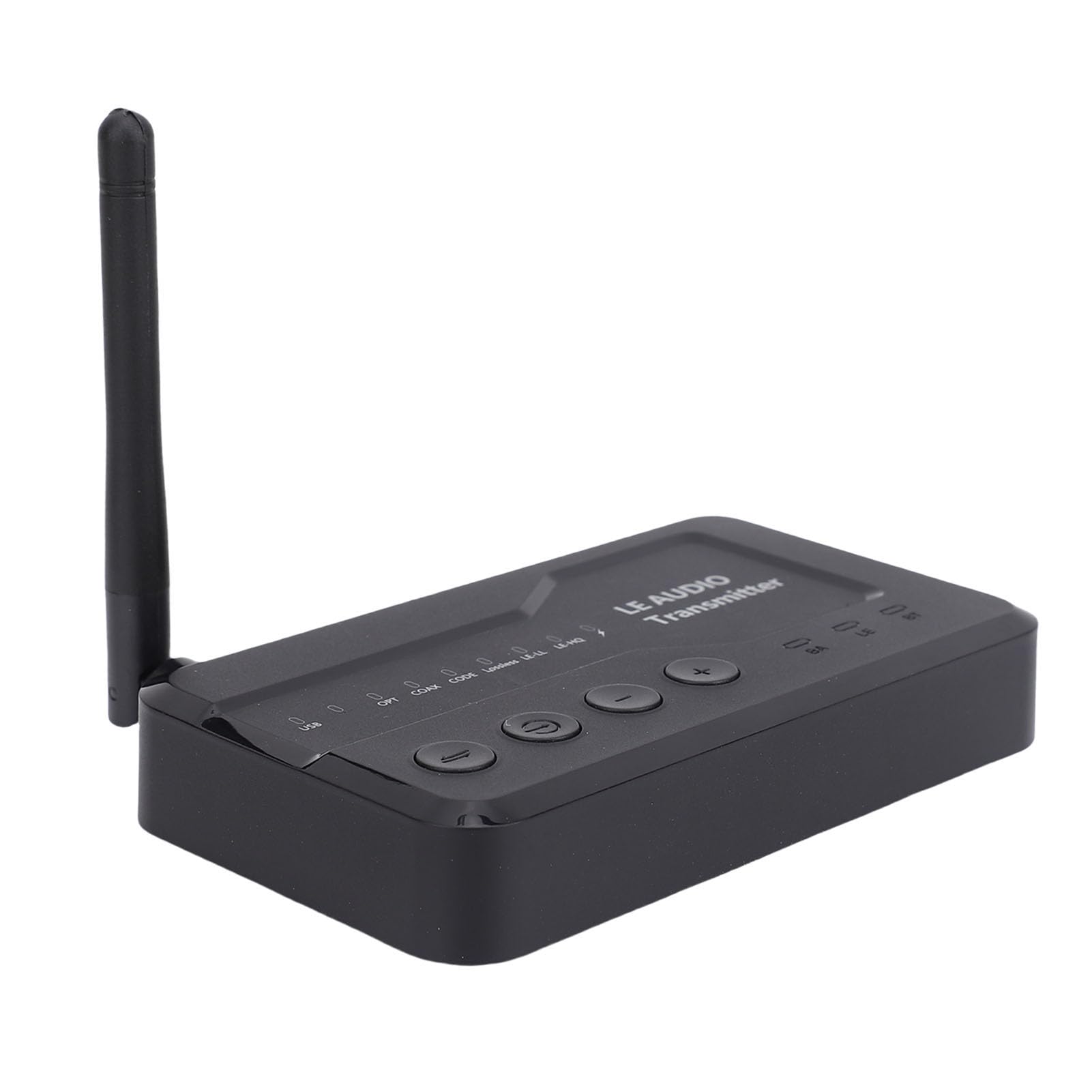 Fabater Adattatore per Trasmettitore Audio Wireless Bluetooth, Streaming Portatile a Lungo Raggio per Uso Domestico Ed Esterno con Ingressi USB AUX OPT COAX