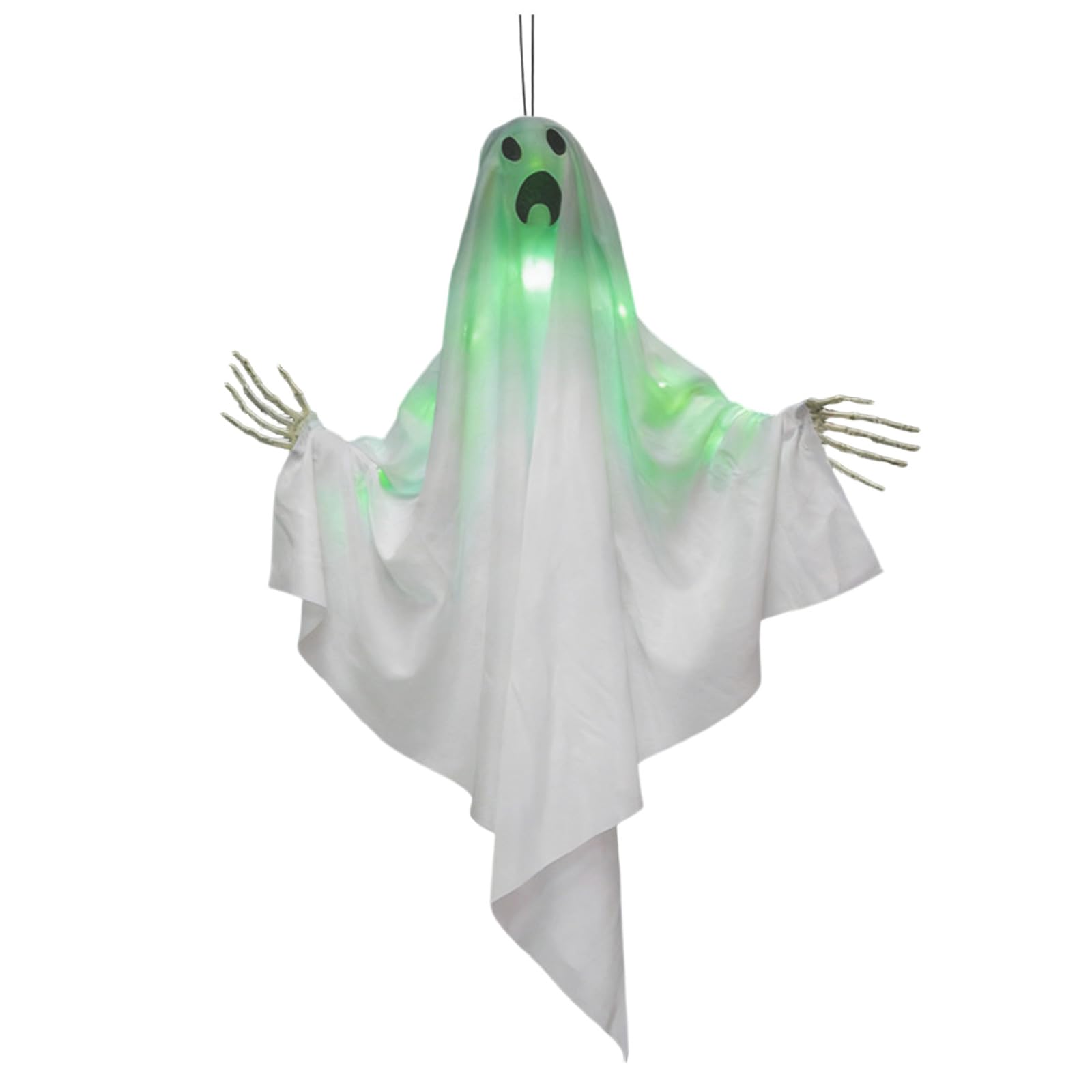Whoasyst Glow in Dark Specters Decorations Halloween Hangings Specters for Halloween User Friendly Plastics and Fabric Materials Hangings