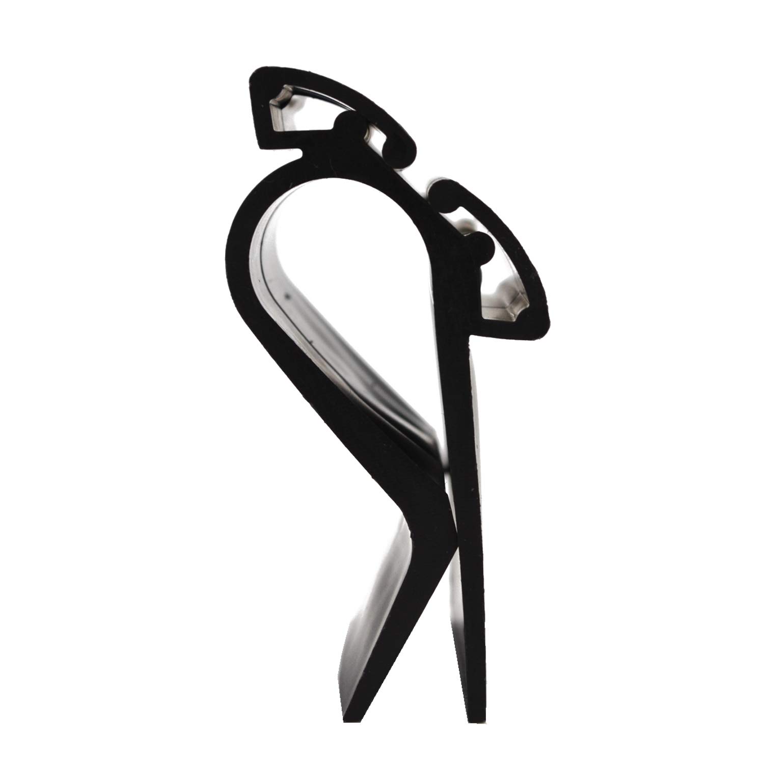 20 Stück Preisschildhalter für Kisten ca. 6 x 4,5 cm in schwarz aus Kunststoff - Kistenklemme Kistenklammer Obst und Gemüse